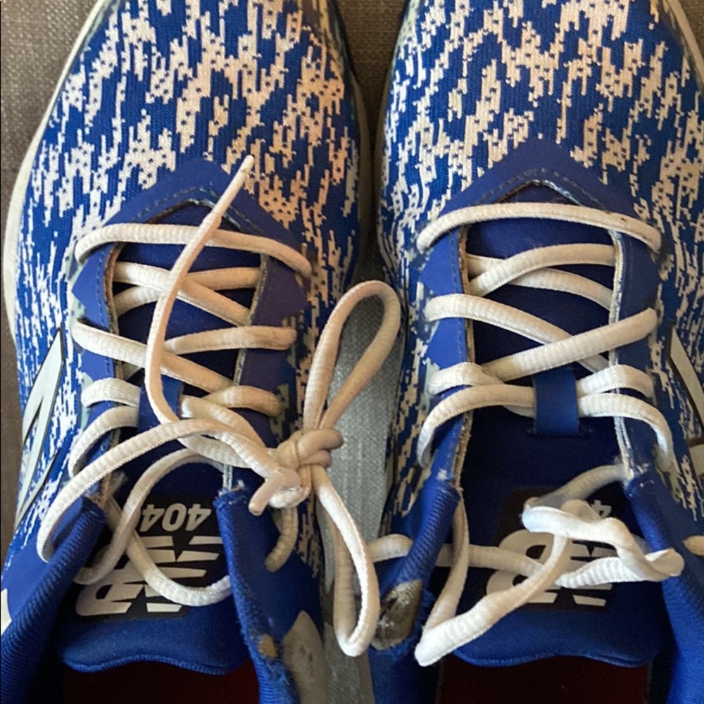 New Balance mens turf shoes. Worn one year. Navy.